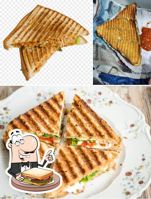 Grilled cheese sandwich at Pappu pizza