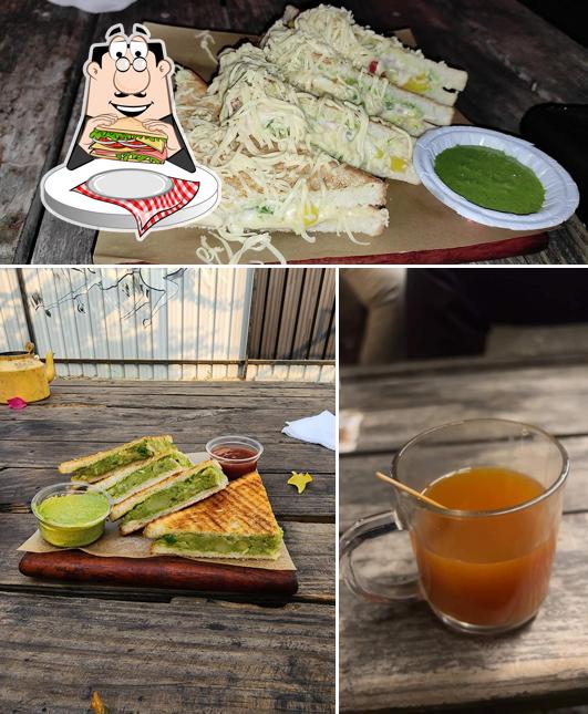Club sandwich at Chai In Soul