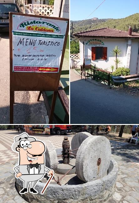 La immagine di esterno e interni da La Caldana