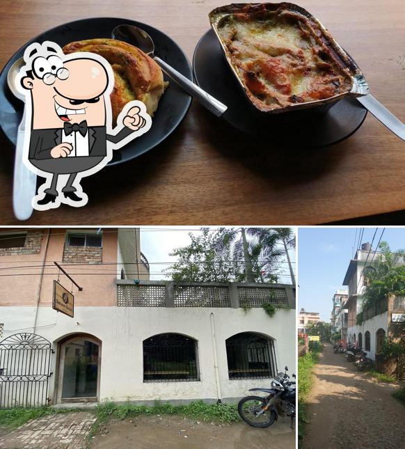 The image of exterior and food at Seven Grain Bakery