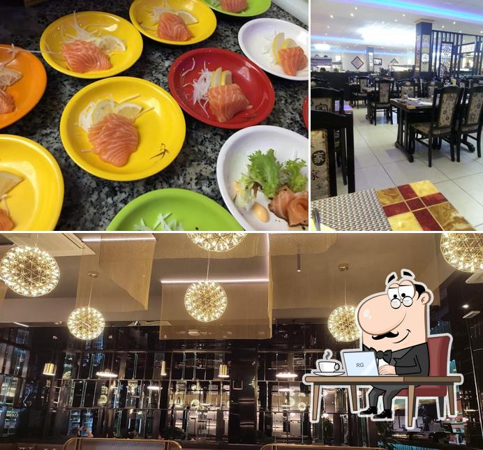 La foto della interni e cibo di Yummy Fusion Restaurant