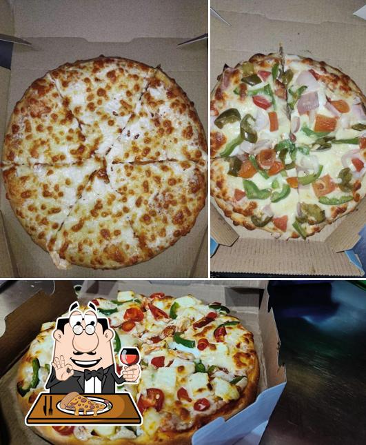 Pick pizza at Dmon's Pizza