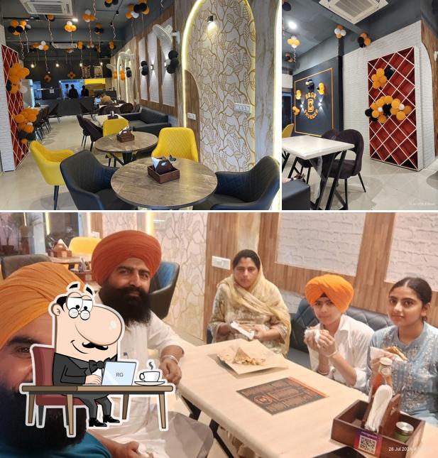 The interior of Brgr Shurger Patiala Pizzas, Wraps, Pasta, Starters, Subs , Shakes ,Breakfast Omelets & More
