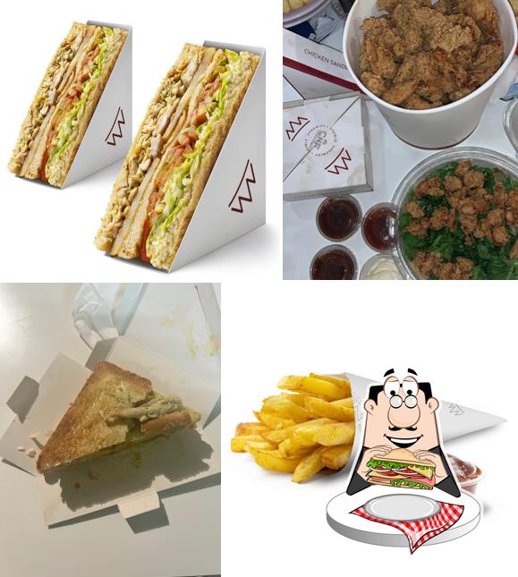 Club sandwich al CNF restaurant Chick•n•Fries - Fano