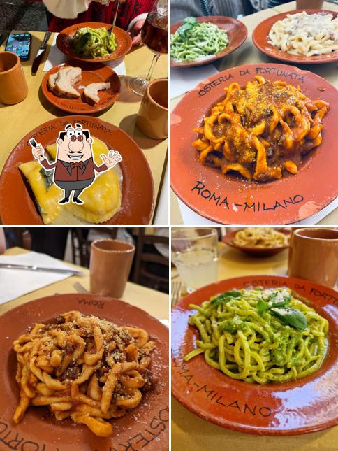 Platti al Osteria Da Fortunata - Milano