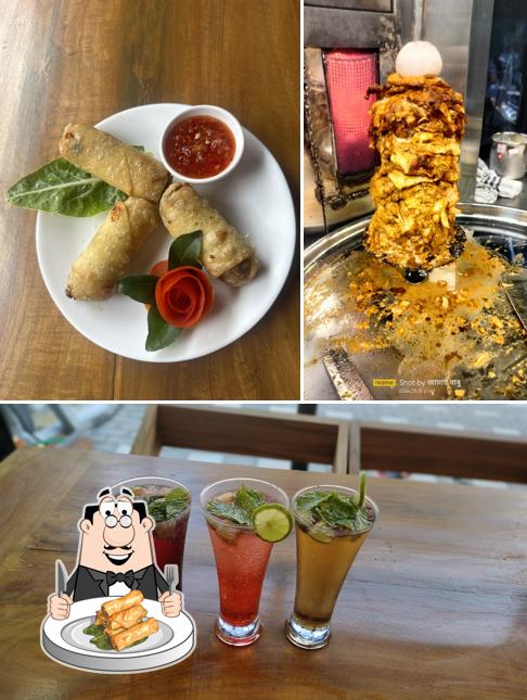 Spring rolls at Brew N Bites