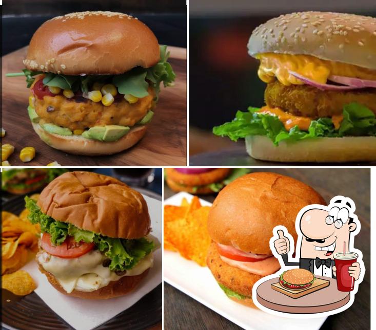 Get a burger at Coffee Biryani Center
