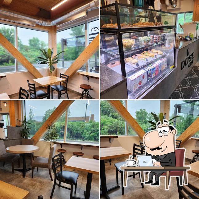 L'intérieur de Dose Cafe
