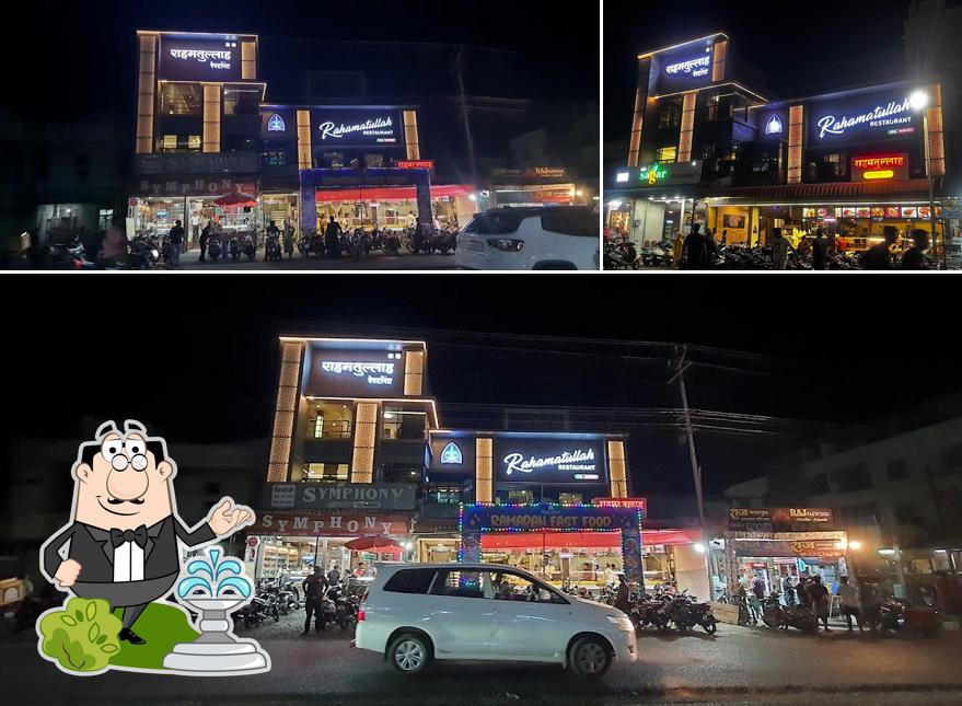 Enjoy the view at the outside area of Rahamatullah Restaurant