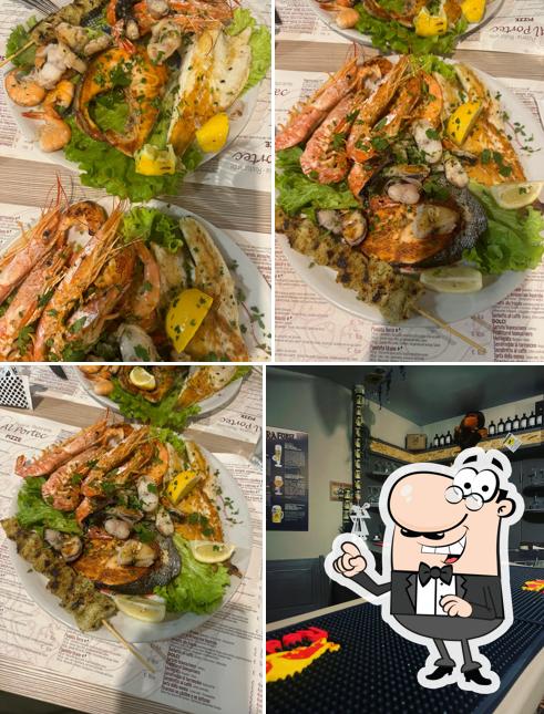 Questa è la immagine che mostra la interni e cibo di Birreria Al Portec
