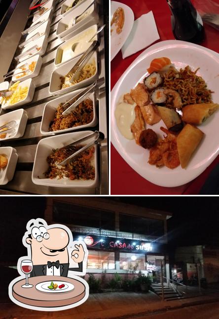 Comida em Restaurante Casa do Sushi