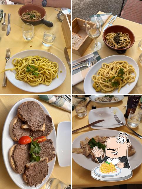 Spaghetti alla carbonara al Osteria Delle Catene