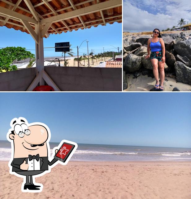 Você pode espairecer no na área externa do Corrinha's Beach