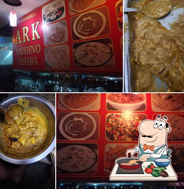 Chicken curry at A R K VAISHNO DHABA