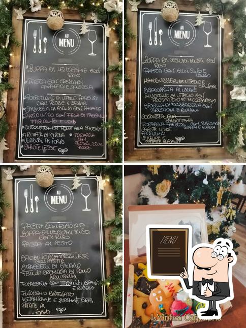 Leggi il menu sulla lavagna