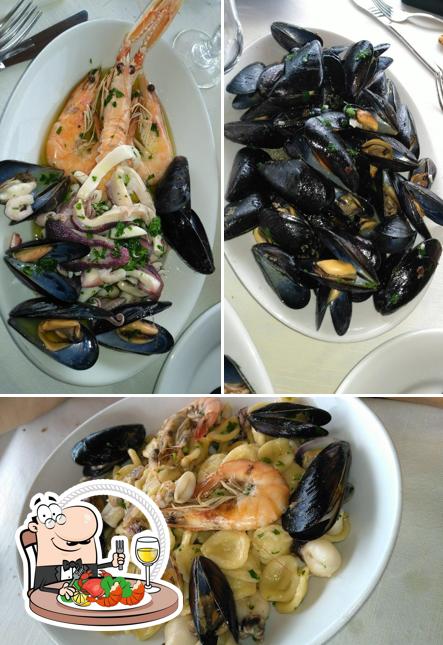 I clienti di Ristorante Il Gabbiano possono godersi vari pasti di mare