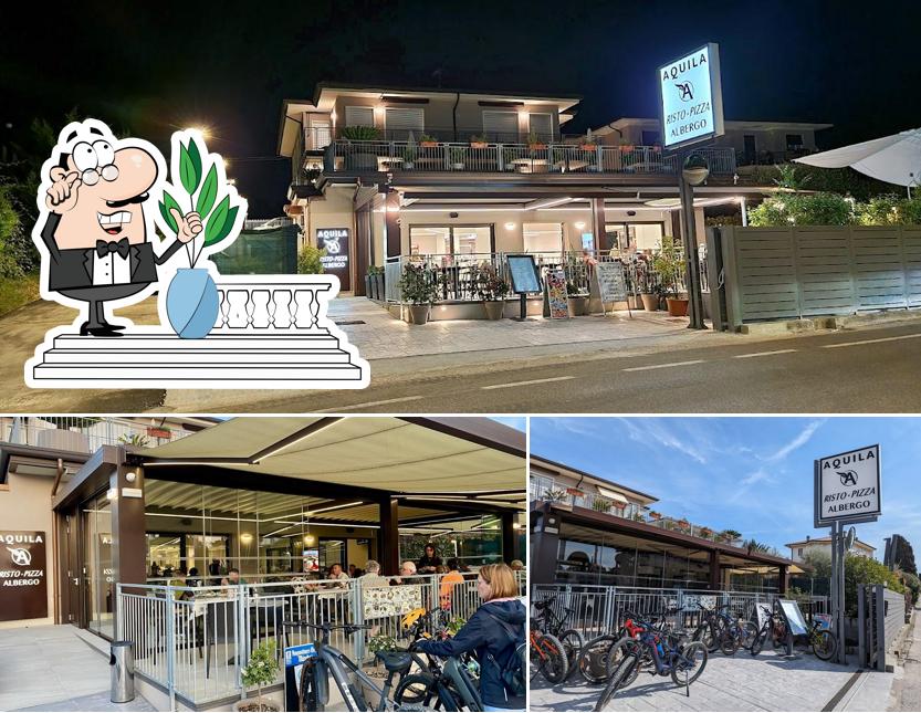 Gli esterni di Hotel Pizzeria AQUILA