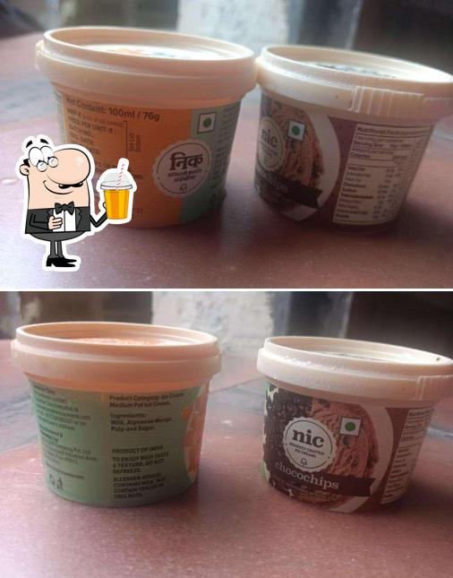 Enjoy a beverage at NIC Ice Creams
