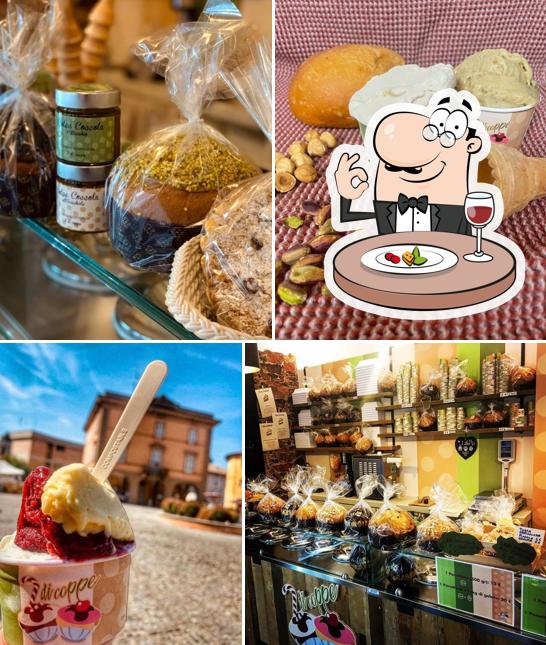 Cibo al Gelateria due di coppe