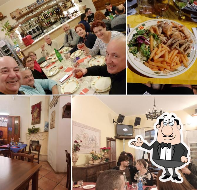 Gli interni di La Rustica Trattoria