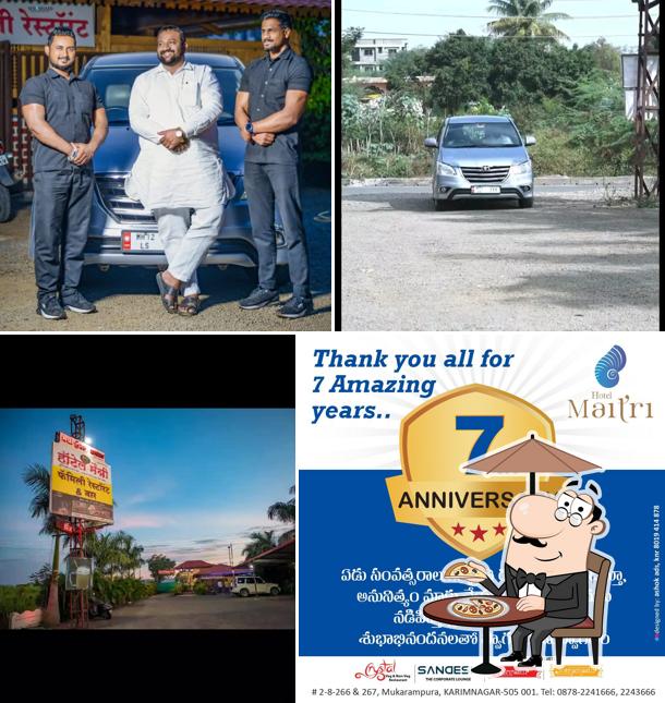 Enjoy the view at the outside area of Maitri Restaurant