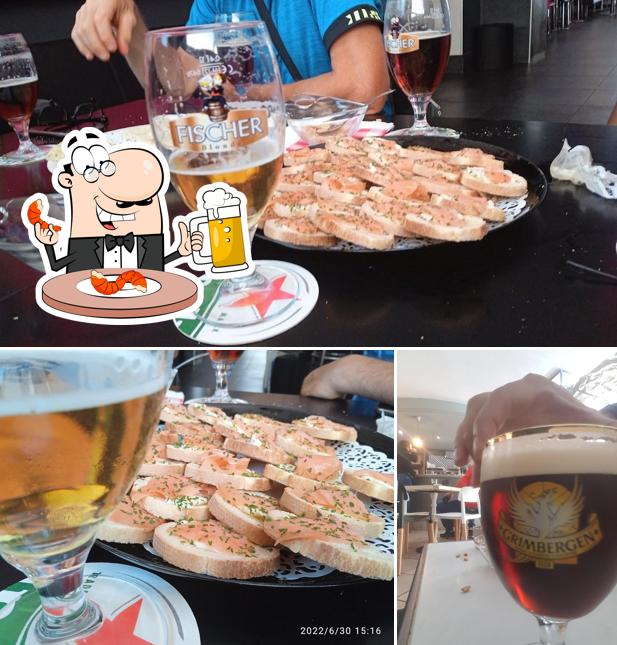 Puoi goderti un rinfrescante bicchiere di birra chiara o scura