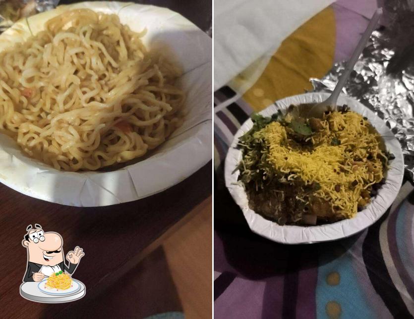 Spaghetti carbonara at Karnavati Dabeli Center