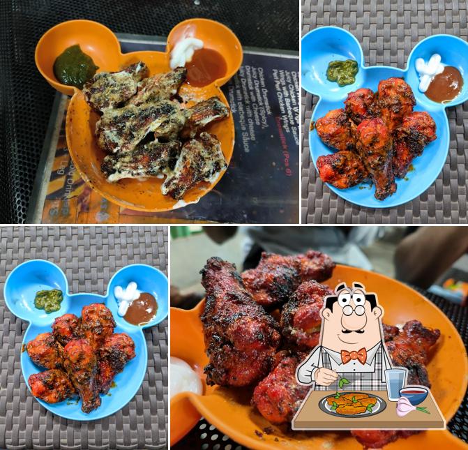 Chicken wings at Royal BBQ bike