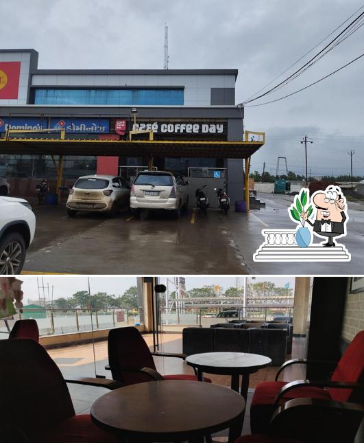 The exterior of Café Coffee Day