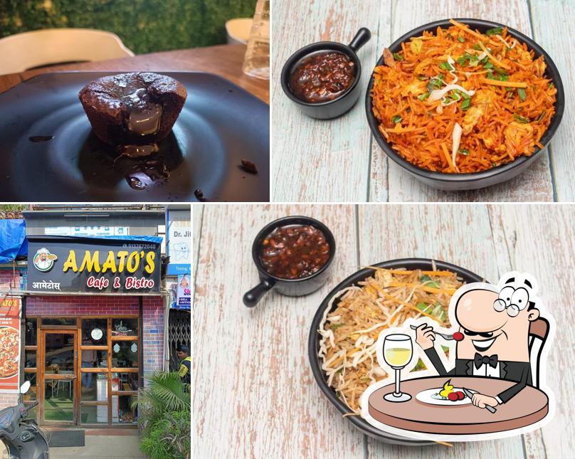 Food at Amato's Cafe & Bistro