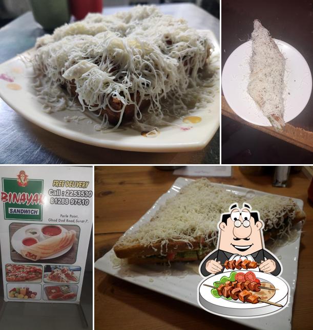 Food at Binayak Sandwich Restaurant