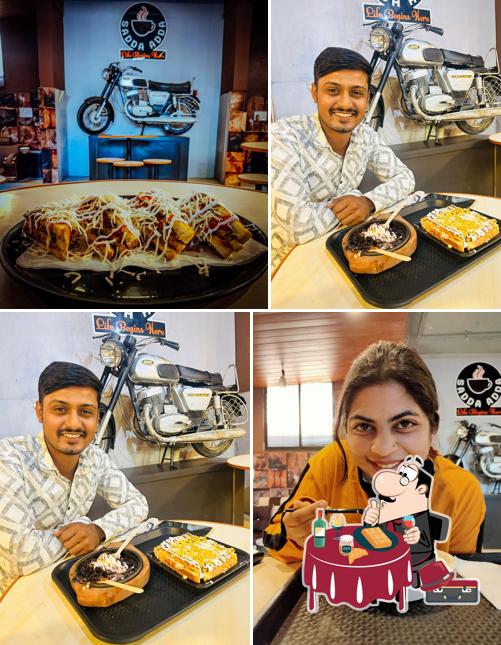 Waffles at Sadda Adda cafe