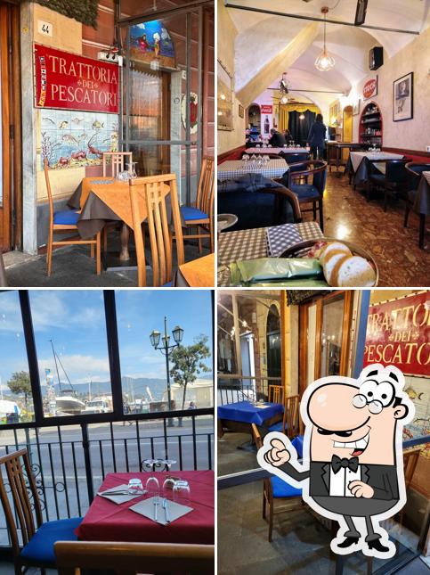 Gli interni di Trattoria dei Pescatori