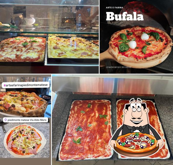 A Arte e Farina+, puoi ordinare una bella pizza