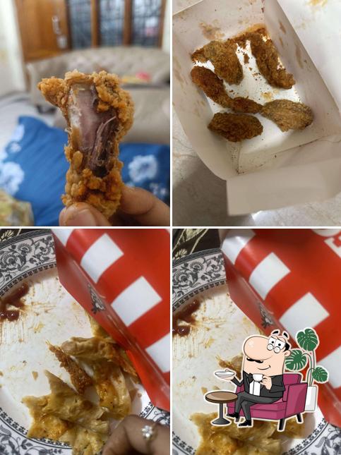 The interior of KFC