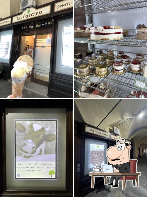 Gli interni di Agrigelateria La Cascina