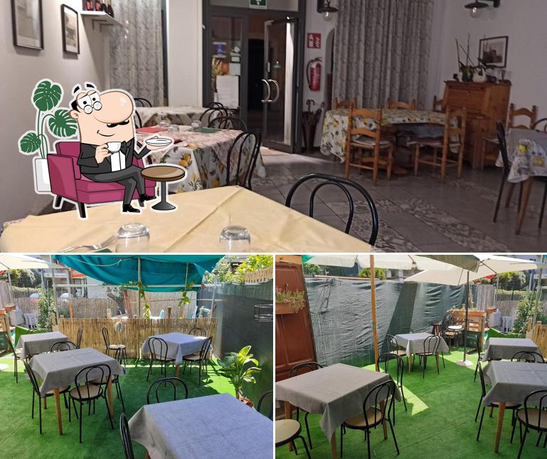 Gli interni di Trattoria Sant'Anna