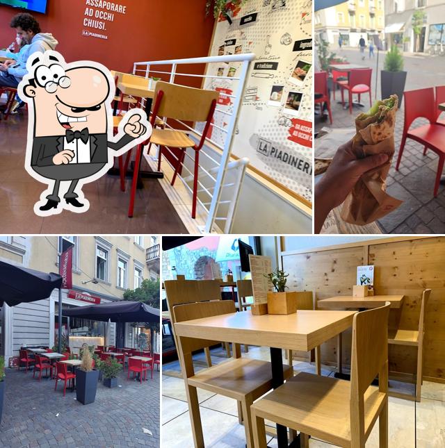 Gli interni di La Piadineria