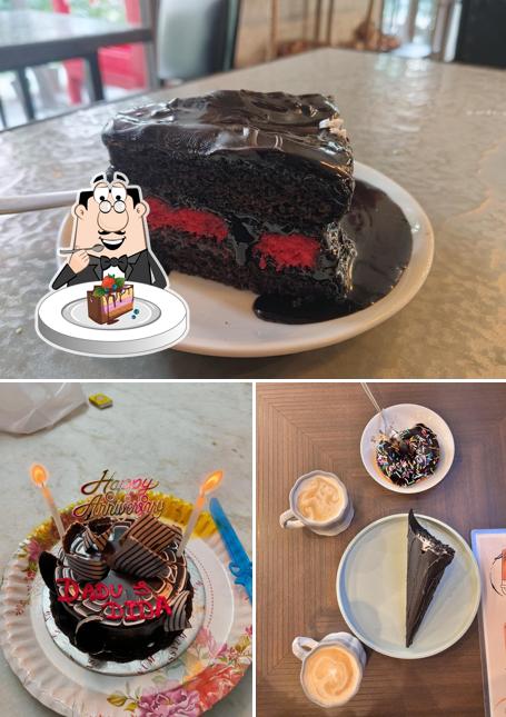 Chocolate cake at Swissyum Bake House