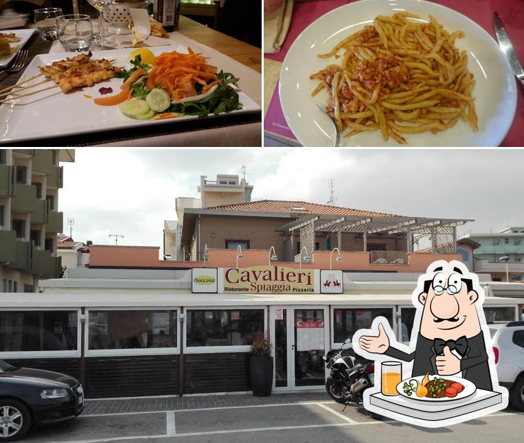 Cibo al Ristorante Cavalieri Spiaggia