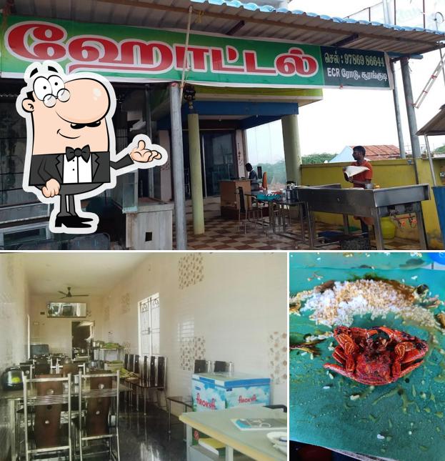 The picture of Sri Ram Hotel’s interior and food