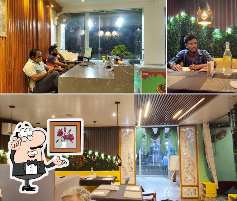 Among different things one can find interior and beverage at Aaha Family Restaurant