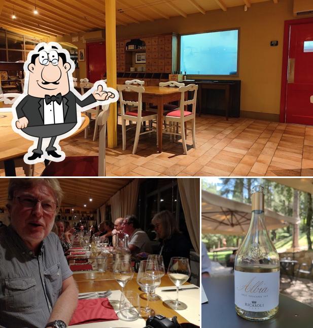 Gli interni di Osteria di Brolio