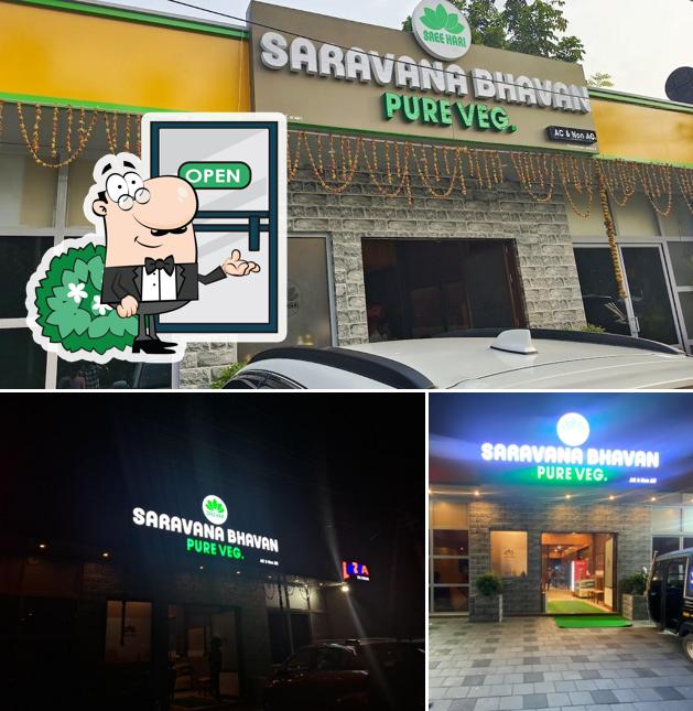 The exterior of Sree Hari Saravana Bhavan