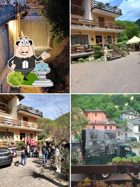 L'area esterna è una caratteristica importante di Hotel Ristorante Da Faustina Sefro