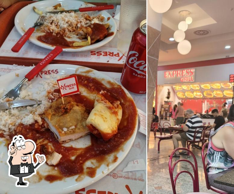 O interior do Express Grill