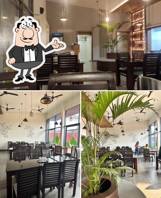 The interior of CHEMBAKA RESTAURANT