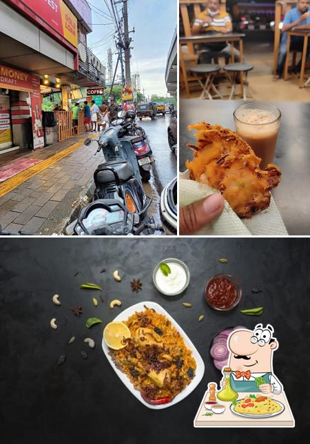 This is the picture displaying food and exterior at Foodju