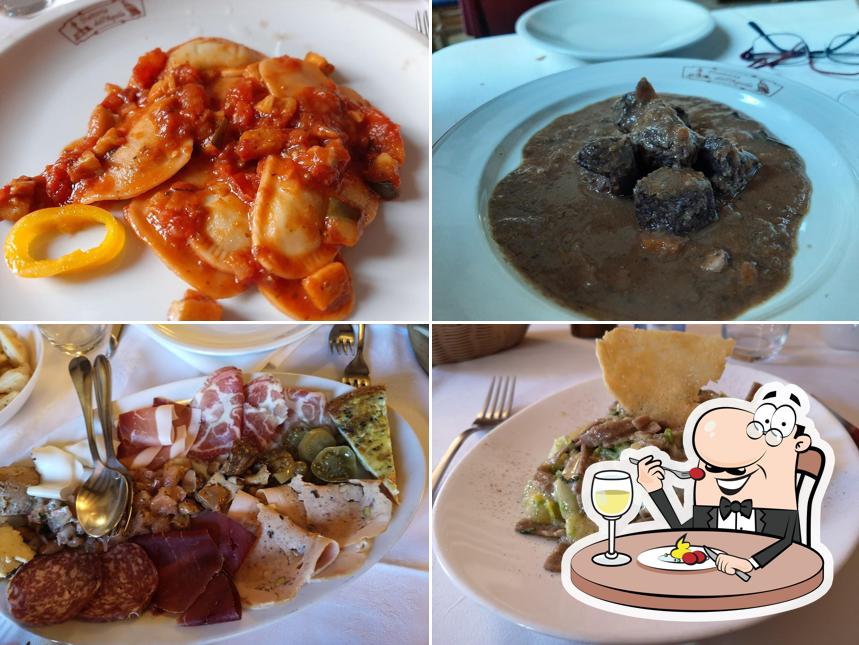 Cibo al Trattoria dell'Aquila