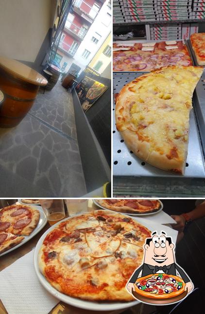 A La Bottega Della Pizza, puoi goderti una bella pizza